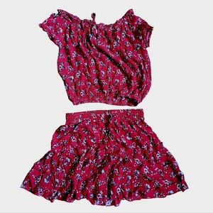 2-piece skirt & crop top set